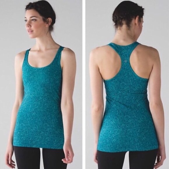 Lululemon Cool Razor Back  Foli Manifesto Bali Tank Top - Picture 1 of 7